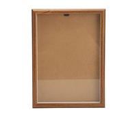 Picture Frame with Bracket, High Transmittance Glass and Foam Board, Clear Display Wall Frame for Bedroom Decor, 32.1 x 23.4 x 3cm (Marrón)