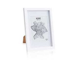 Picture Frames, 32x24 cm Photo Frame, Standing/Wall Mounted Photo Frames For Home & Office, Vertical/Horizontal Display, Real Glass & Wood, Passepartout Poster Frame, Picture Frame, A4 Frame