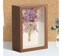 Picture Frames 8X6 Photo Frame Shadow Box Frame Deep Box Frame for Filling 3D Display Box for Objects Photos Artworks Memories Flowers Crafts Tabletop and Wall Hanging (Wainut 5CM)