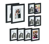 Relaxdays Set of 10 Picture Frames in 3 Sizes