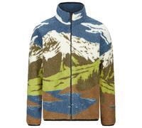 Picture Organic Clothing - Men's Fleeces Jacket - Hafdals Fleece Cloudy Landscape Sherpa for Men in Recycled Polyester - Size L - Brown Brown L