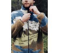 Picture - Halfdals Zip Cloudy Landscape Sherpa - Jacket - blue - S - gid://shopify/Metaobject/68981162221 S