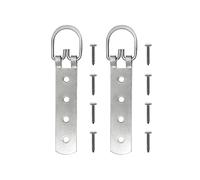 Picture Hang Solutions Super Heavy Duty Extra Large Strap Hanger - 4 Hole D-Ring Hanger by