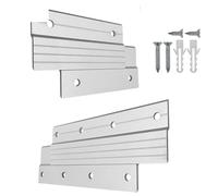 Picture Hangers 4Pairs Aluminum 4" 6" French Cleat Z Picture Hanger Wall Panel Fastening Bracket for Fixing Picture Frames On Lime,Plasterboard, Dr(152mm-6Inches)