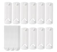 Picture Hangers for Sawtooth and Wire Frame, Wanfoou 10 Sawtooth Picture Hangers/Wire Back Hangers, 12 Large Removable Adhesive Strips, Invisible Adhesive Picture Hanger, No Nails Picture Hooks