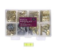 Picture Hangers, Picture Hanging Kit, 225pcs Heavy Duty Frame Hooks Hardware with Nails, Hanging Wire, Screw Eyes, D Ring and Sawtooth for Wall Mounting