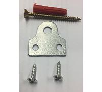 Picture Hanging Frame Mirror Plate Silver Bracket Screw in Photo Mirror (Pack of 12)