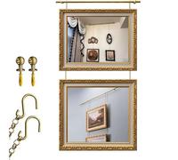 Picture Hanging Hooks Kit, Heavy Duty Rail Hooks and Wire for Gallery Framed Work, Secure Solution for Hard Walls in Home and Church