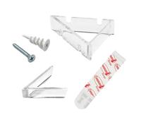 Picture Hanging Kit by Korner Klips, Corner Hanger, Picture Hanging Strips, Home & Office Organization For Hanging Mirror, Decorations For Home Improvement, 2 Sets[4 Clips],Capacity Upto 4lbs - MEDIUM