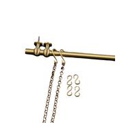 Picture Hanging Kit - Metal Picture Rod Hangers and Chain for Wall Decor - Ideal for Gallery Framed Artwork on Concrete Surfaces