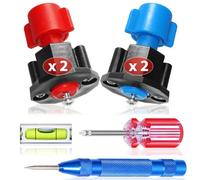 Picture Hanging Kit Tool with Level for Sawtooth/Keyhole Frame Hangers Help Easy Mounting Photo/Mirror/Canvas/Shelf/Art on Wall Leave Marker to Drilling Hardware/Screws/Nails Stamp No-Measuring