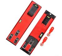 Picture Hanging Kit With Built-in Bubble Level For Sawtooth And Wire Hangers Red Plastic Wall Decor Tool For Quick Marking And Straight Framing(red2)