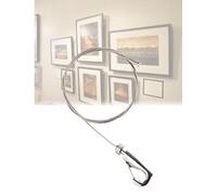 Picture Hanging Kit with Stainless Steel Wire and Hooks, Supports up to 99 lbs, Ideal for Gallery and Home Decor