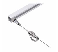 Picture Hanging Rail, Art Hanging System with Adjustable Sailor Hook, Indoor Art Picture Hanging Track for Office Museum Art Galleries(50cm)