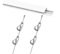 Picture Hanging Rails for Wall, Wire Hanging Kit and Discreet Photo Rail System for Small Frames and Art Displays