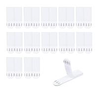 Picture Hanging Strips Heavy Duty,12-Pairs(24Strips) Picture Canvas Hanger No Nails,46 x 16mm Photo Frame Stickers for Wall,Hook and Loop Tape Damage Free, Medium Picture Hanging Strips Self Adhesive