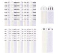 Picture Hanging Strips Heavy Duty, 60 Pairs/120 Strips Damage Free Hanging Picture Hangers, No Tools Removable Refill Mounting Strips for Living Room, Bedroom Wall Decor