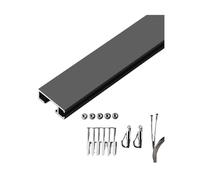 Picture Hanging Track Kit with Steel Wire Ropes and Rail Hooks - Elegant Display Solution for Homes, Galleries, and Museums