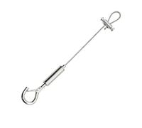 Picture Hanging Wire Curtains, Adjustable Picture Hanging Wire 2pc 0.5-3. M 2 mm Stainless Steel Double Head Hooks(C Model X2pcs,3.0M-2MM)