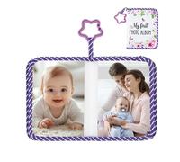 Picture Holder - Floral Pattern Snapshot Book with Reflective | Early Development Toy, Hanging Memories Organizer, File of You
