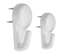 Picture Hooks 20 pcs for Hard Walls Non-Trace Picture Hanging Kit Multi Function Wall Hooks Plasterboard White Picture Hangers for Painting Wedding Photos
