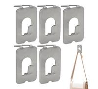 Picture Hooks - 5 Pieces Metal Wall Bracket - Hooks for Frames and Hangers Without Nails, for Paintings Photos Towels Bags Home Bedroom Living Room