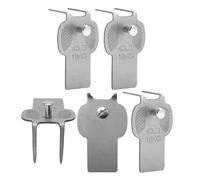 Picture Hooks - 5 Pieces Metal Wall Hooks for Picture Frames Without Traces | 1.7 x 2.5 x 3.7 cm Strong Hook Drywall Bracket for Posters, Mirrors & Paintings | -Free Hanging for Rented