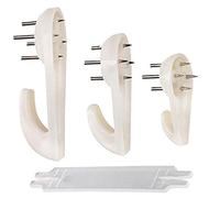 Picture Hooks (60 PCS) Picture Hanging Kit Assorted Picture Hanging Hooks Non-Trace Hard Wall Hanger Hook White Picture Hanger Set