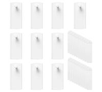 Picture Hooks No Nails, 10 Pack Command Picture Hooks with 20 Pictures Hanging Strips, Removable Adhesive Heavy Duty Wall Hanging Strips for Frames, Photos & Lightweight Decor (White, 7x3.5cm)