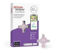 Picture Keeper Connect for iPhone, Android, USB-C, PC & Mac - 32GB USB Backup for Photos, Videos, Contacts, Flash Drive Memory Backup - 32GB, Pink