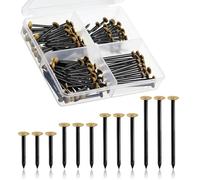 Picture Masonry Nails for Walls, 120 Pcs Picture Hanging Steel Masonry Nails for Brick Concrete Plasterboard Wall Wood 20 25 30 40mm