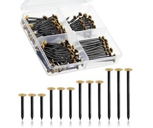 Picture Masonry Nails for Walls, 120 Pcs Picture Hanging Steel Masonry Nails for Brick Concrete Plasterboard Wall Wood 20 25 30 40mm