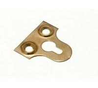 Picture Mirror Hanging Round Glass Plate Brass Plated Slotted 25MM (Pack 25)