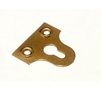 PICTURE MIRROR HANGING ROUND GLASS PLATE BRASS PLATED SLOTTED 32MM (pack 25)