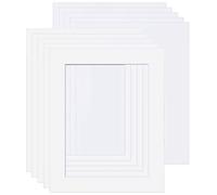 Picture Mounts with Backs, Frame Size 6 x 4 to fit 3.5 x 2.5 Image, Choice of Colour & Quantity [Soft White/Off-White, Pack of 10]