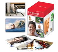Picture My Picture Language Flash Card Library - Speech Therapy Tool For Vocabulary, Thinking and Scratch-Resistant with Activity Guide, Suitable for Education, ESL and ABA - Set of 320
