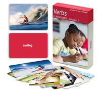 Picture My Picture Verbs Volume 2 Flash Card Set - Speech Therapy Tool for Vocabulary, Communication & Thinking, Scratch-Resistant with Activity Guide, Suitable for Education, ESL & ABA - Set of 40