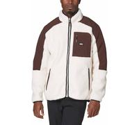 Picture Organic Clothing - High collar fleece - Quilchena Zip Fleece Tofu Chicory Coffe for Men - Size XL - White White