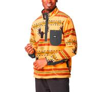 Picture Organic Clothing - Patterned fleece - Oravik 1/4 Fleece Elk Print for Men - Size M - Beige Beige M
