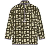 Picture Organic Clothing - Recycled polyester fleece - Inaria 1/4 Printed Light Fleece Cedar Leaf Print for Men in Recycled Polyester - Size M - Khaki Khaki M