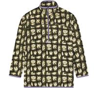 Picture Organic Clothing - Recycled polyester fleece - Inaria 1/4 Printed Light Fleece Cedar Leaf Print for Men in Recycled Polyester - Size L - Khaki Khaki L