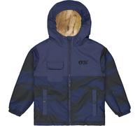 Picture Organic Clothing - Waterproof and breathable Jacket - Snowy Printed Jkt Retro Fusion Print - Kid Size 4 y - Blue Blue 4 y