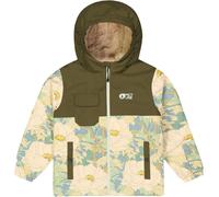 Picture Organic Clothing - Waterproof and breathable Jacket - Snowy Printed Jkt Timeless Flower Printed - Kid Size 41 inch - Khaki Khaki 41 inch