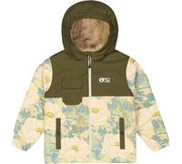 Picture Organic Clothing - Waterproof and breathable Jacket - Snowy Printed Jkt Timeless Flower Printed - Kid Size 44 inch - Khaki Khaki 44 inch