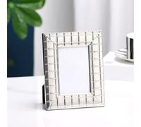 Picture Photo Frame Frame Simple Style Desktop Stand Luxury Silver Plated Metal Photo Displays (Color : Silver) (Color : Wit) (Color : Onecolor)