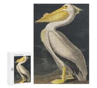 Picture Puzzle - American White Pelican, Jigsaw Puzzle for Adults, 300 PCS, New Year Gift, with A Decorative Finished Picture