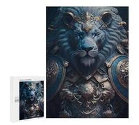 Picture Puzzle - Armored Lion Guardian, Challenging Puzzle for Adults, 500 PCS, New Year Decoration - for Detail-Focused Puzzlers