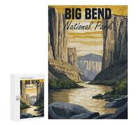 Picture Puzzle - Big Bend National Park, Displayable Picture Puzzle, 300 PCS, New Year Gift; for Shared Table Time