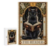 Picture Puzzle - Cat Tarot Card The Reader, Displayable Picture Puzzle, 300 PCS, Mindful Gift for Adults - to Assemble, Frame And Display