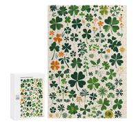 Picture Puzzle - Clovers St Patricks Day, Decorative Jigsaw for Grown-Ups, 300 PCS, New Year Gift - for A Rewarding Weekend Challenge